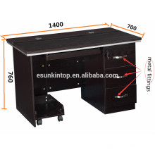 Mesa moderna de la oficina de la melamina simple, especificaciones del escritorio de oficina, escritorio de oficina en forma de l